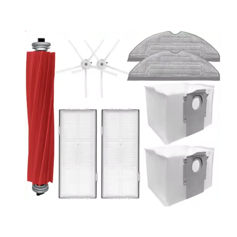 Abno-para roborock s7 maxv ultra/s7 pro ultra acessórios aspirador de pó principal escova lateral mop filtro sacos pó