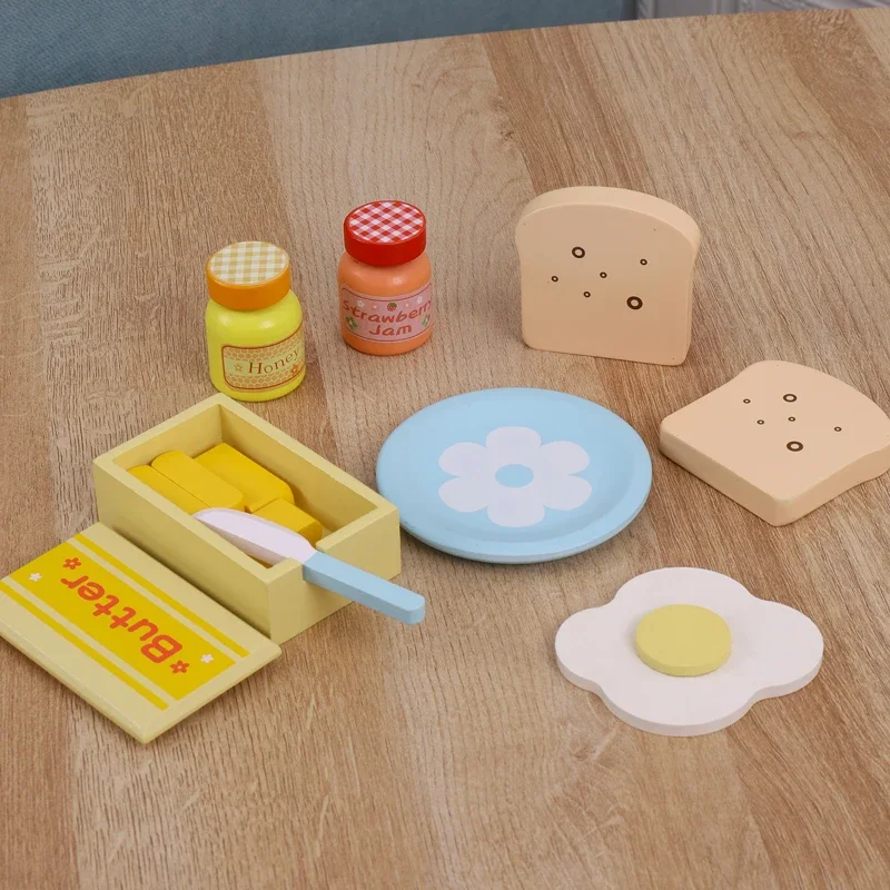 木製キッチンごっこ遊びおもちゃシミュレーション木製トースターマシン子供早期学習教育玩具