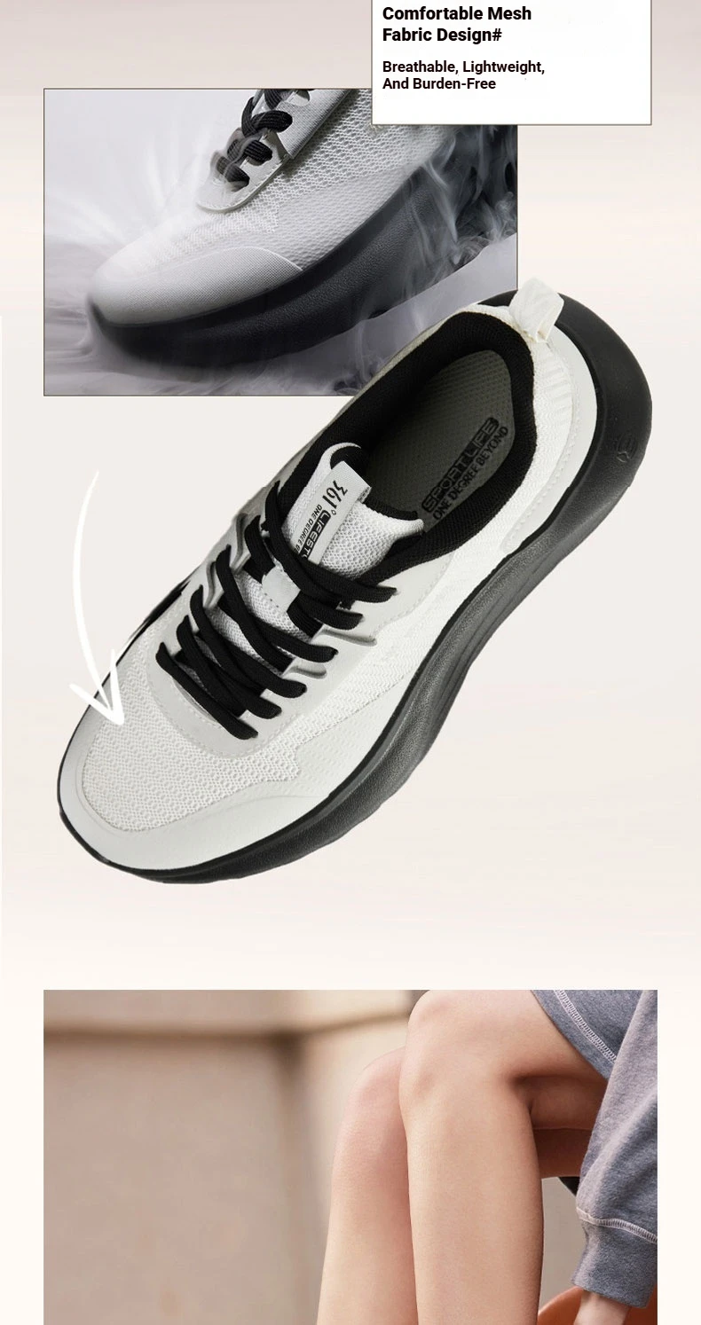 361 Degrees Doufu Damenschuhe, bequeme, lässige, atmungsaktive, antibakterielle, desodorierende Damen-Sneaker zum Gehen, 682616702 – Detail 5