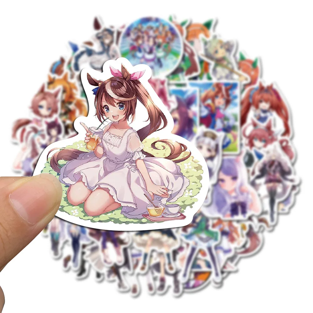 

10/50PCS Uma Musume Pretty Derby Game Stickers Graffiti Anime Girl Cartoon Decal Kid Toys DIY Water Cup Phone Case Luggage