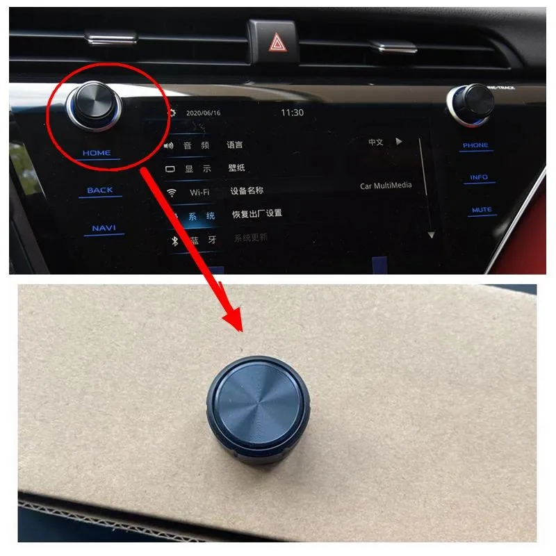 

For Toyota Camry center console audio knob buttons