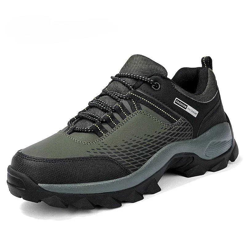 

Men Hiking Shoes Waterproof Man Combat Boots Non-Slip Casual Men's Shoes 2025 New Outdoor Wear-resistant Training Sneakers