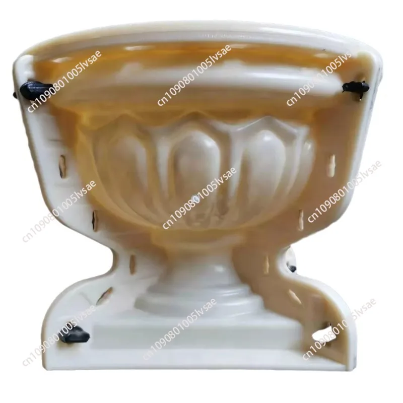 45cm diameter large circular cement flowerpot mold, suitable for garden potted plants, balcony and courtyard decoration