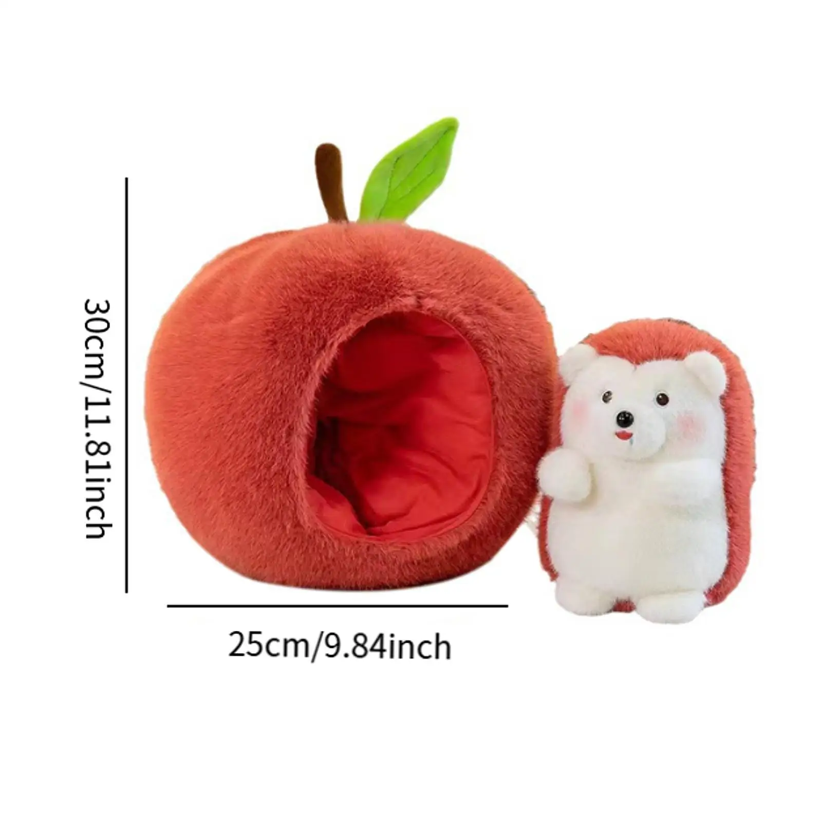 Riccio bambola di peluche decorazione camera da letto bambola staccabile adorabile realistico creativo morbido giocattolo che abbraccia per neonati bambini adulti bambini