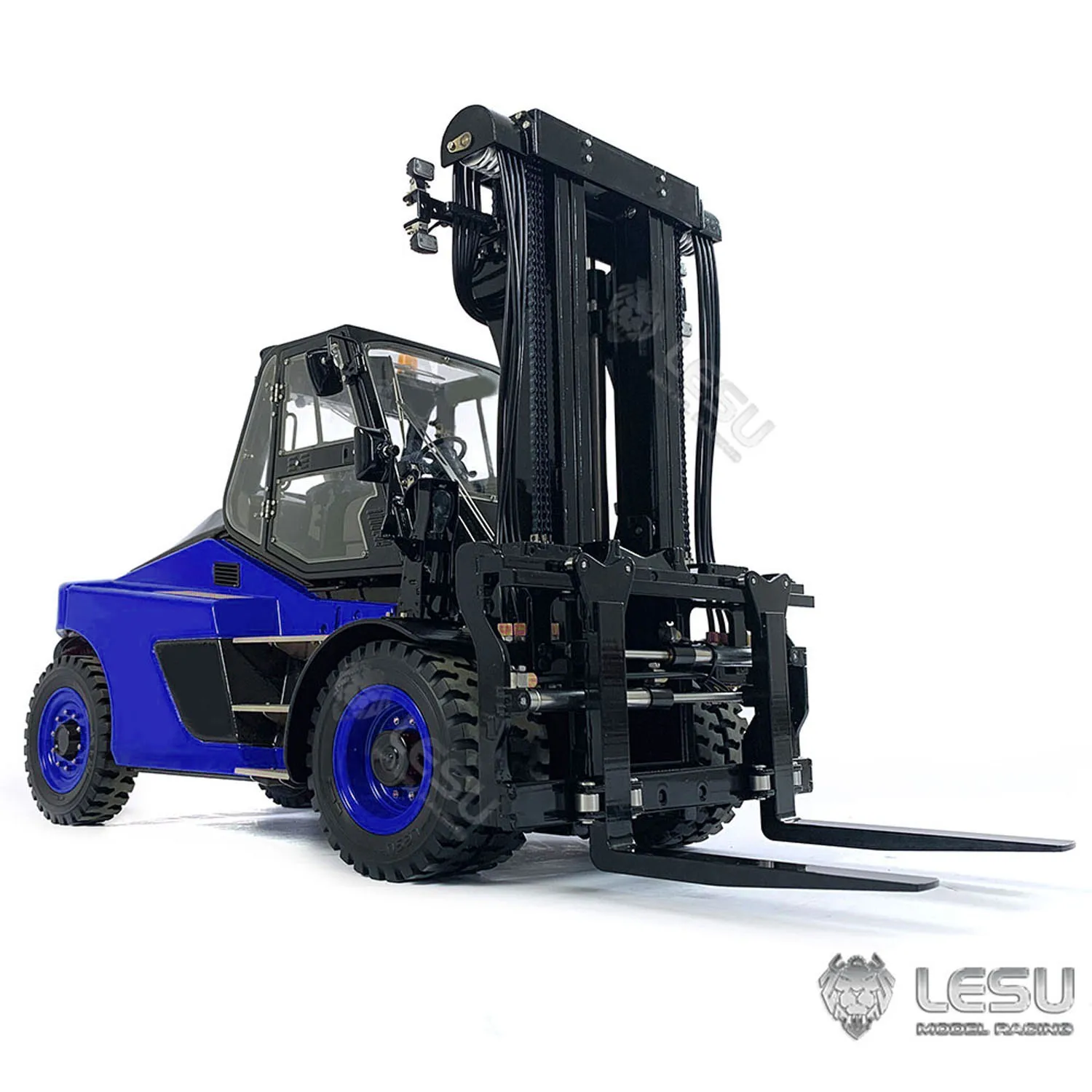 LESU 1/14 Hydrauliczny ciężki wózek widłowy Aoue-LD160S Złóż malowany model RTR Zabawka Elektryczna ciężarówka Sterowanie radiowe dla chłopca