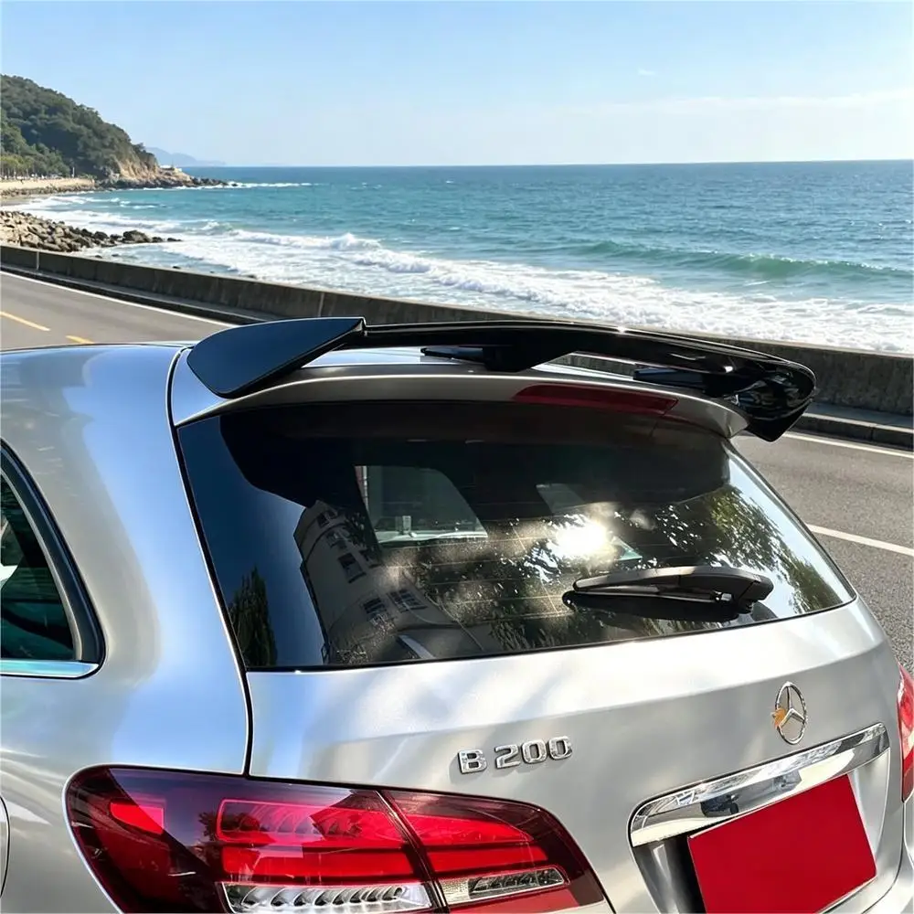 Für Mercedes Benz W247 W246 W245 B200 B45 AMG 2009-2022 Schrägheck ABS-Kunststoff Karosserie-Kit Auto Heckdach Kofferraum Spoiler Flügel Tuning