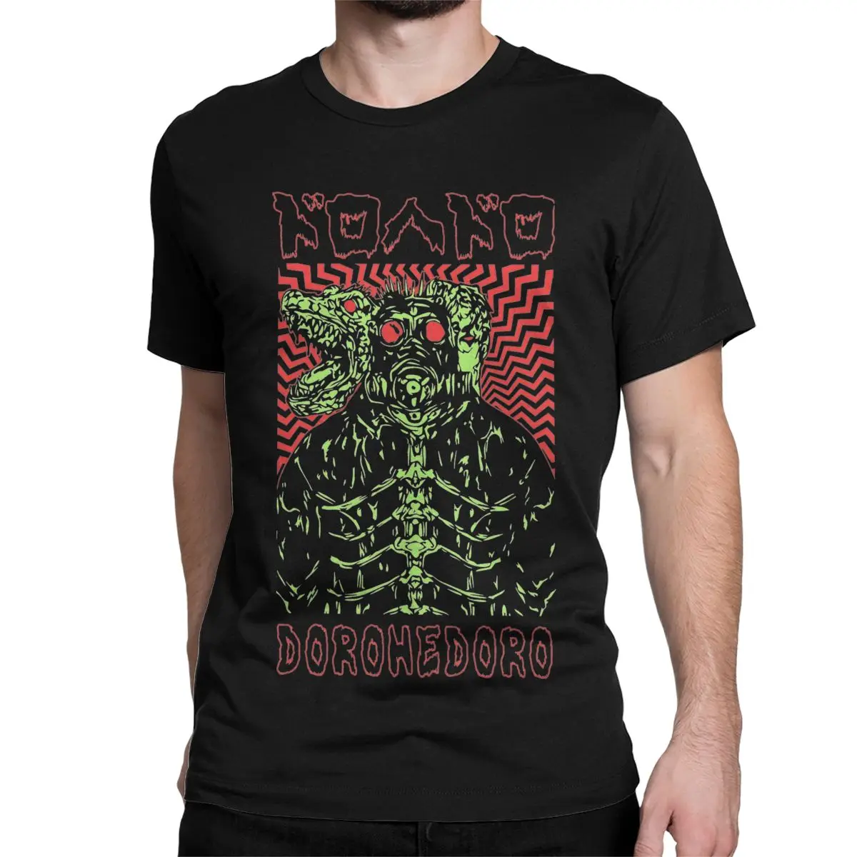 Dorohedoro    Kaiman T Shirt for Men Women 100% Cotton Novelty T-Shirt Round Neck Anime Tees Short Sleeve Clothing Printing