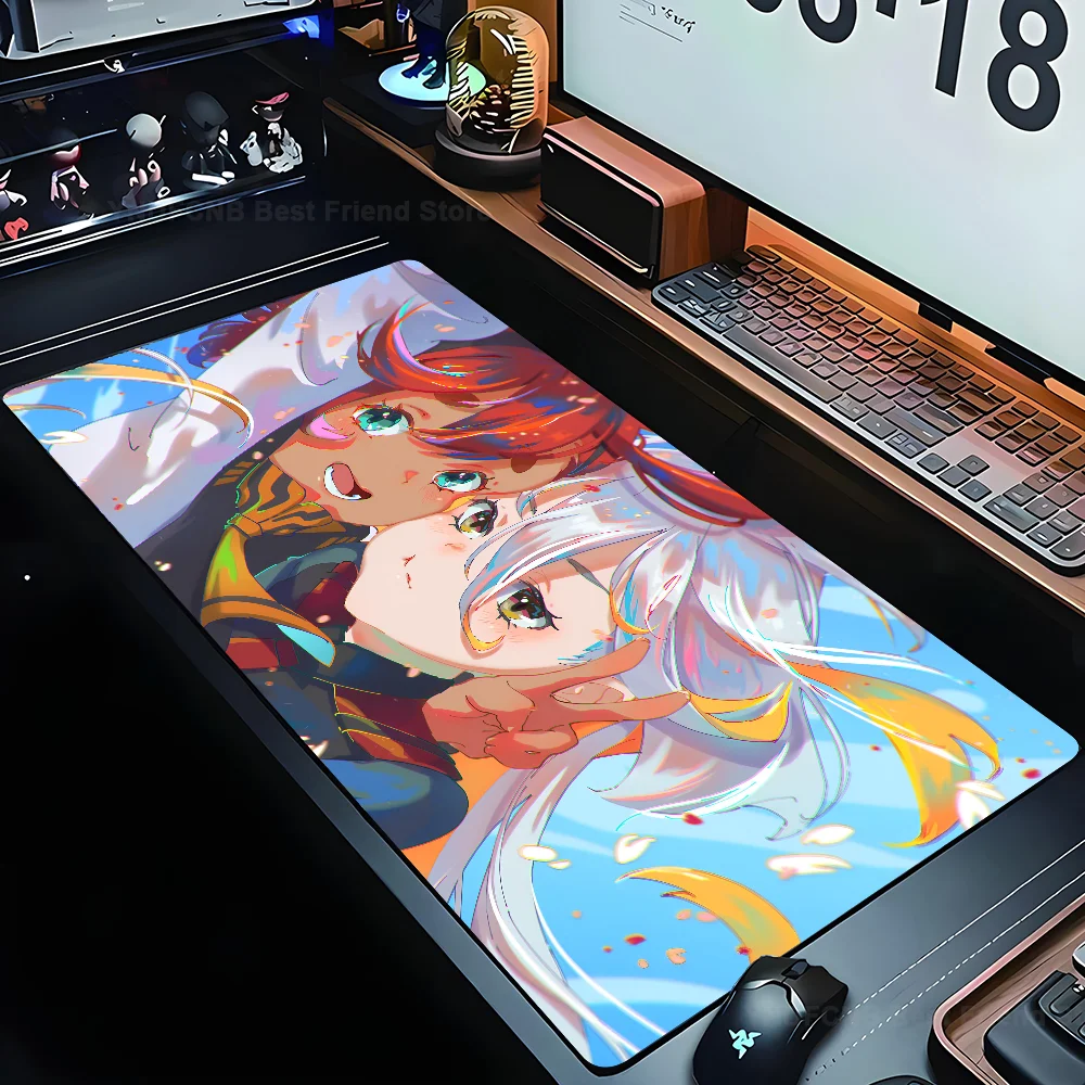 

Mousepad Mouse Desk Mat With Pad gaming accessories M-Mobile S-Suit G-Gundam T-THE W-WITCH F-FROM M-MERCURY Prime Gaming