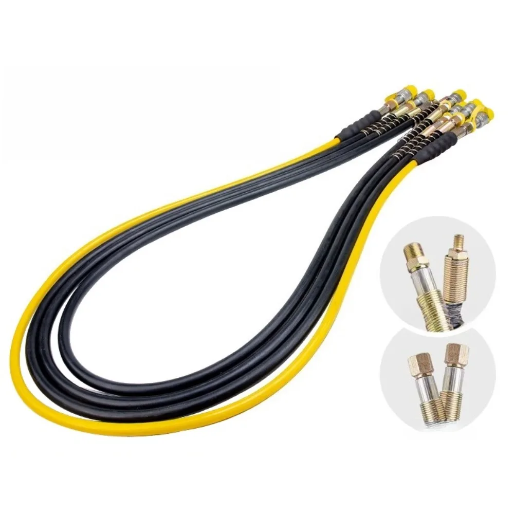 High pressure oil pipe with 3/8 joint internal and external thread 70MPA hydraulic oil pipe hose rubber pipe M10 length