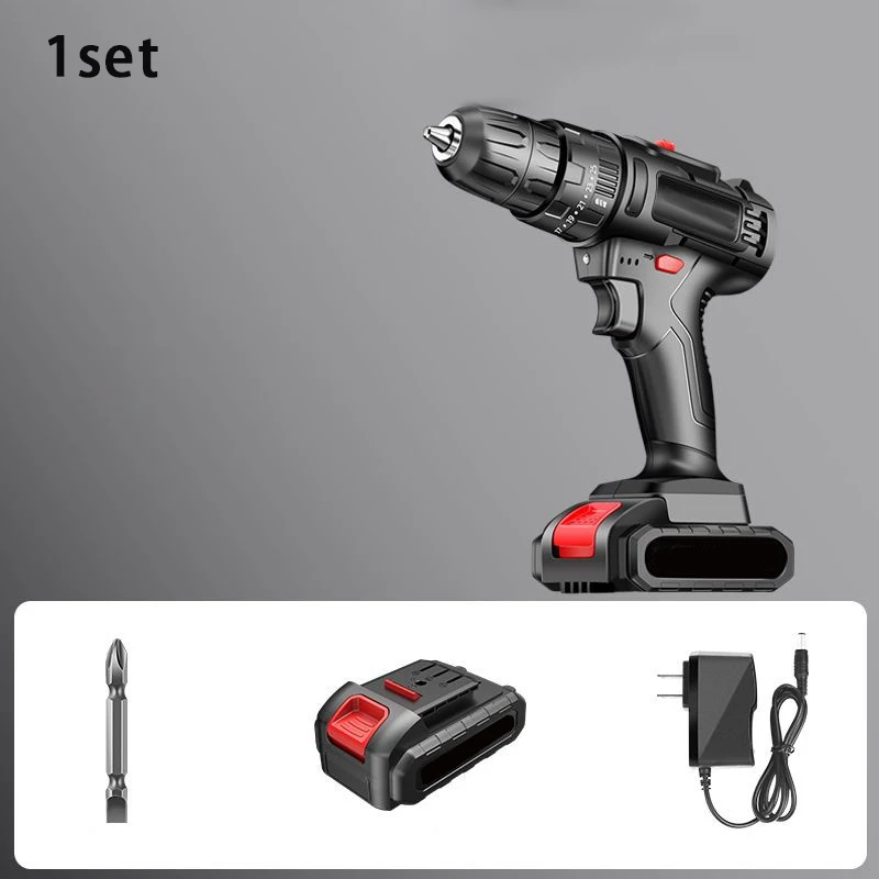 Handheld Electric Drill Multifunctional Charging Impact Lithium Electric Drill Industrial Grade Household Electric Screwdriver S