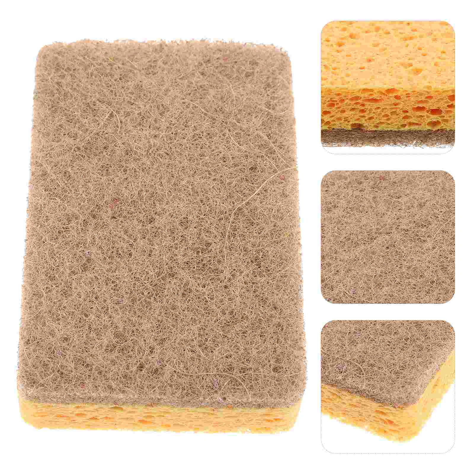 5 Pcs Wok Car Wash Sponge Convenient Dish Daily Use Kitchen Supply Washing Sponges for Cleaning