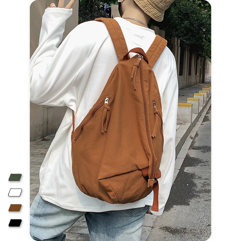 

Дизайнерский рюкзак для девушек, студенческий винтажный рюкзак в корейском стиле, новый ретро-рюкзак из холщовой ткани для школы и повседневной носки.