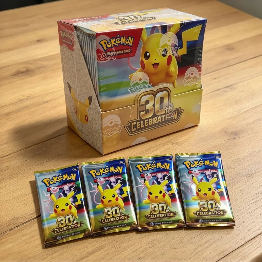 Pokémon 30th Celebration Booster Box Trading Cards  TCG Battle Game Card Gift All Foil Cards English Version
