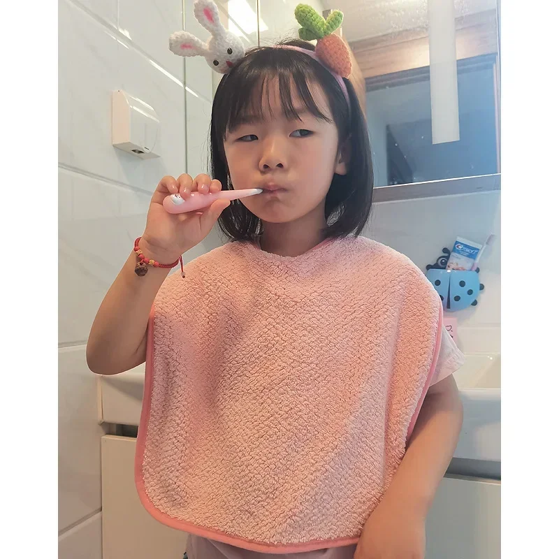 New Multifunction Children Bib Washing Face Towel Soft Salive Towel for Kids  Boy Girl Brush Teeth Towel for 3-8 Years Kid