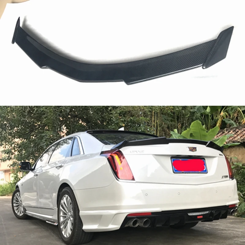 High quality carbon fiber rear wing torso lip spoiler for Cadillac CT6 spoiler 2015 2016 2017