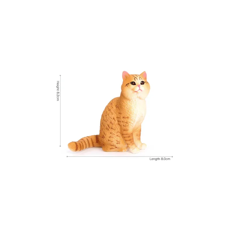 Simulation animal solid static home Felinae ornament British Shorthair cat model pet cat decoration