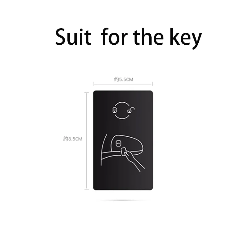 Transparent Black Soft TPU for Tesla Model 3 Model Y Car Card Key Protective Case Smart Remote Card Car Key Case Cover Keychain