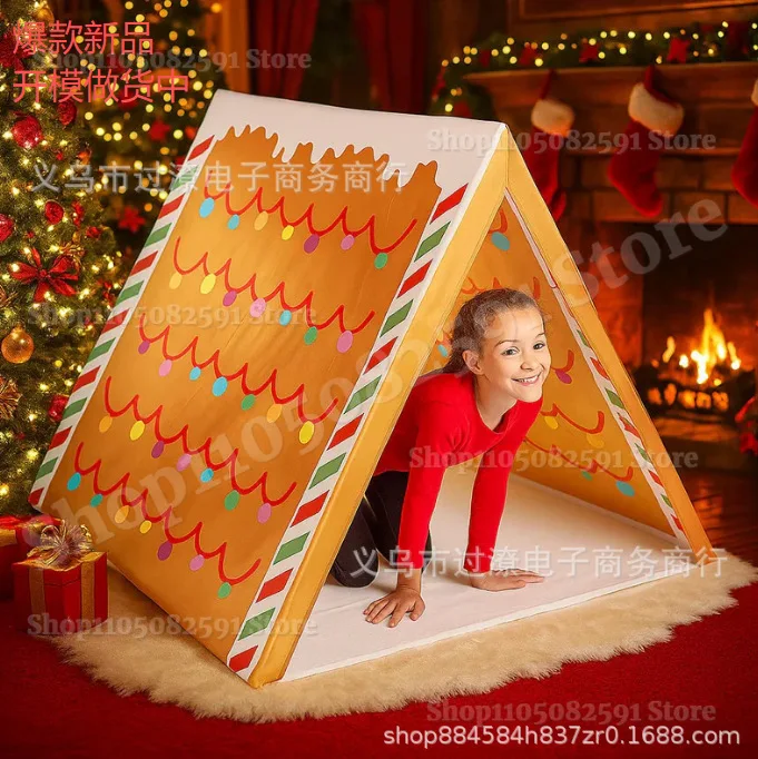 خيمة عيد الميلاد من خبز الزنجبيل - حيث تجد أحلام العطلة إلى المنزل، سهلة التجميع، ديكور حفلات عيد الميلاد وهدية مريحة