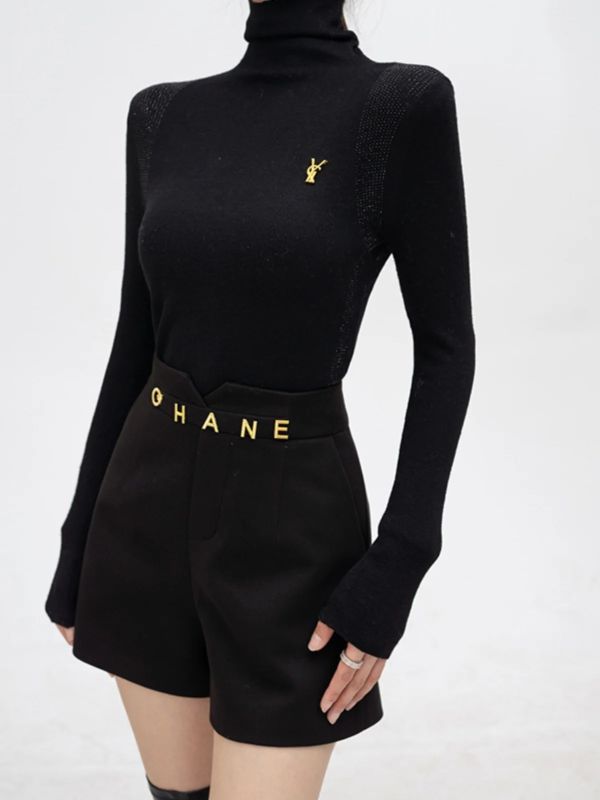 

Оригинальные женские брюки MD с высокой талией, утолщенные, однотонные, простые, в корейском стиле, прямого кроя