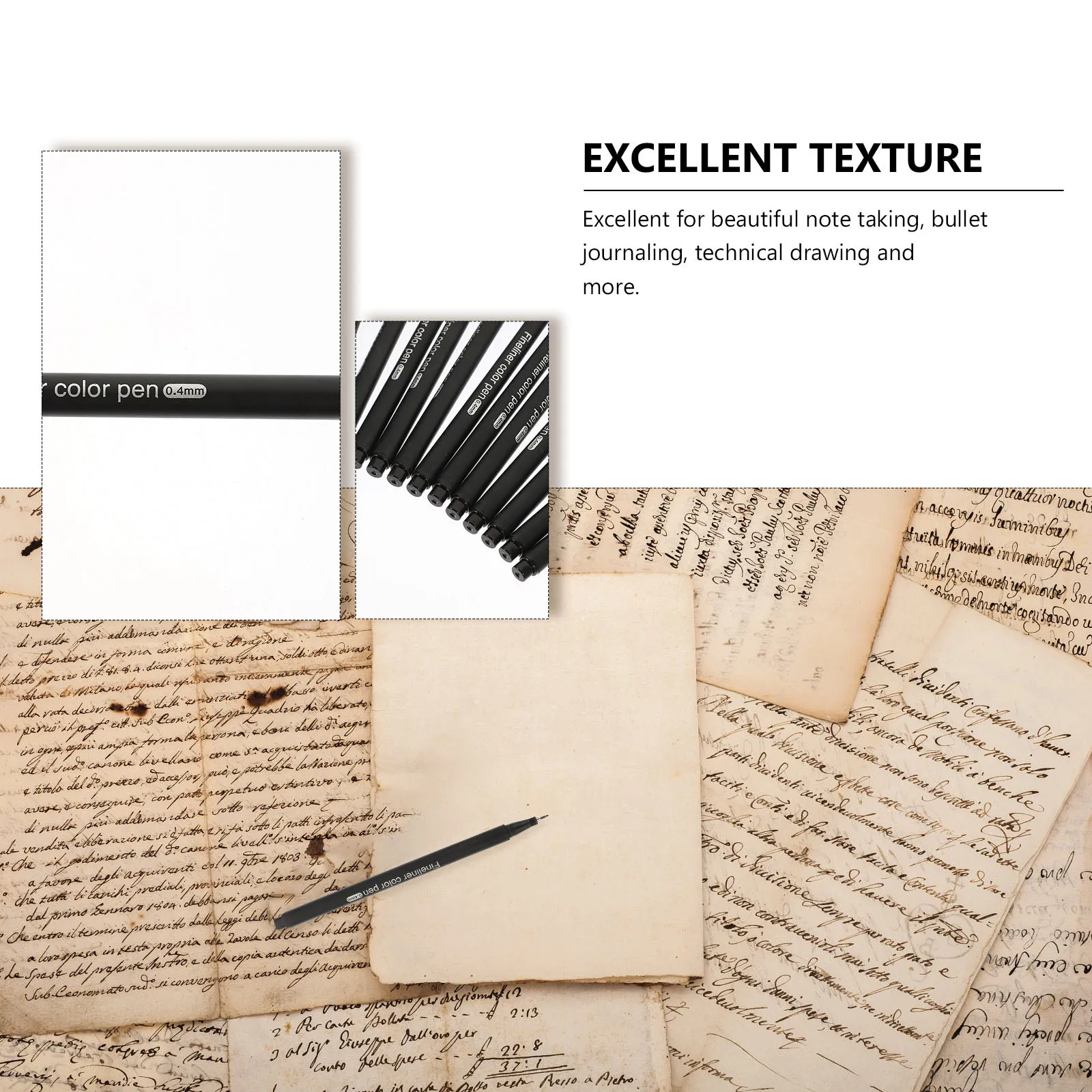 

24Pcs Premium Drawing Pens Professional Art Supplies for Sketching Drafting Journaling Multi-Function Markers