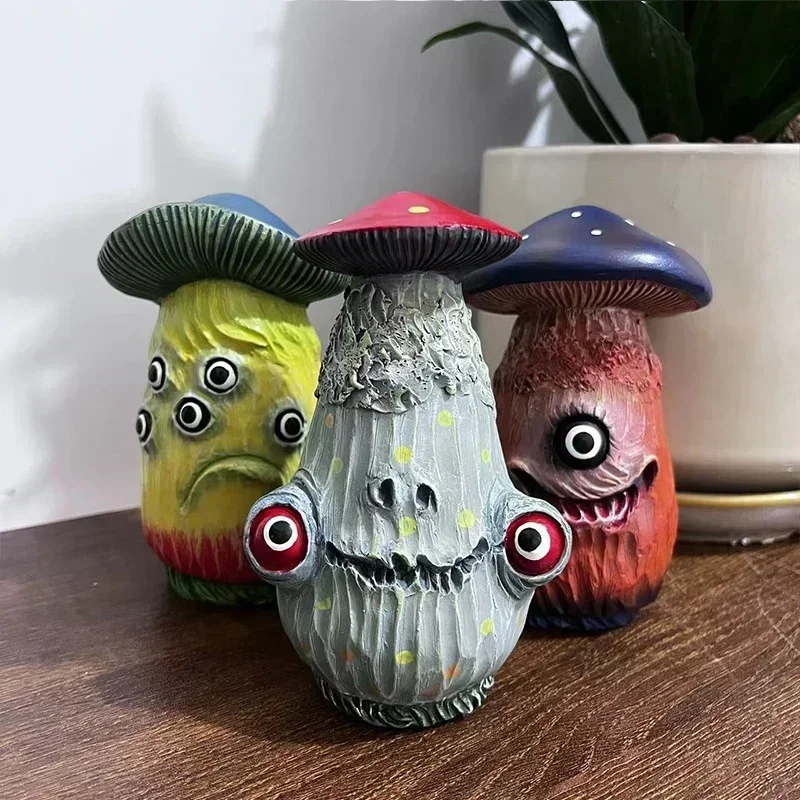 Figura resina calavera monstruo hongo - Decoración hogar y oficina