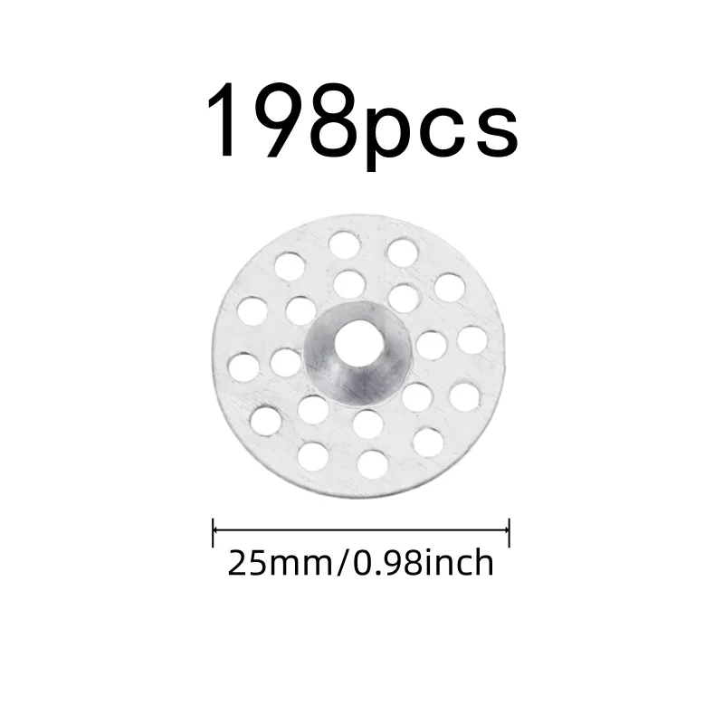 Drywall Washers 198 pcs, Durable Iron Material, Pre-Drilled Center Holes, for Drywall Ceiling Repair