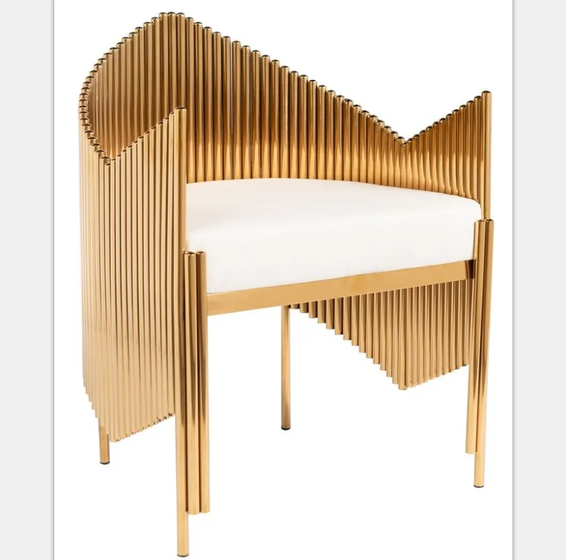 

fA-Other Metal Furniture Modern Exclusive Sparkly Dining Chairs Gold Finished Stainless Steel Living Room Chairs for Home Hotel·