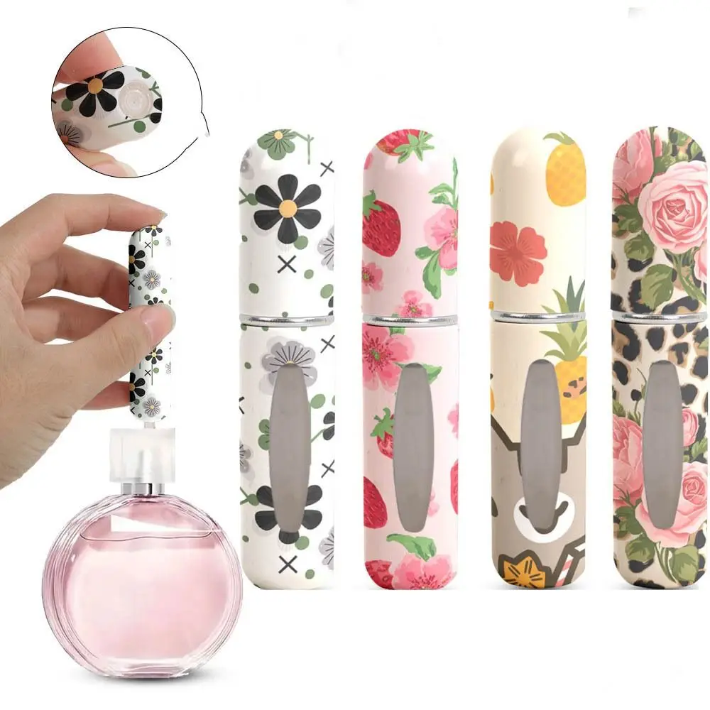 

5ml Mini Perfume Bottle Leak-proof Empty Spray Rotating Bottle Refillable Perfume Dispensing Bottles