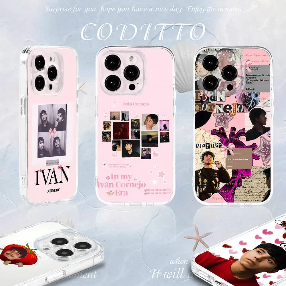 

I-Ivan C-Cornejo Phone Case For iPhone 16,15,14,13,12,11 Pro,Max,Plus,X,XS,XR,SE4,E Mini Transparent Soft Cover