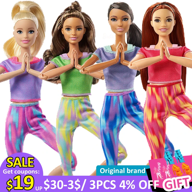 Original Barbie Joints Move YOGA Dolls 12 Inch Bjd 1/4 Body Barbie Baby Dolls Girls Toys for Kids Girl Brinquedos Toys Juguetes