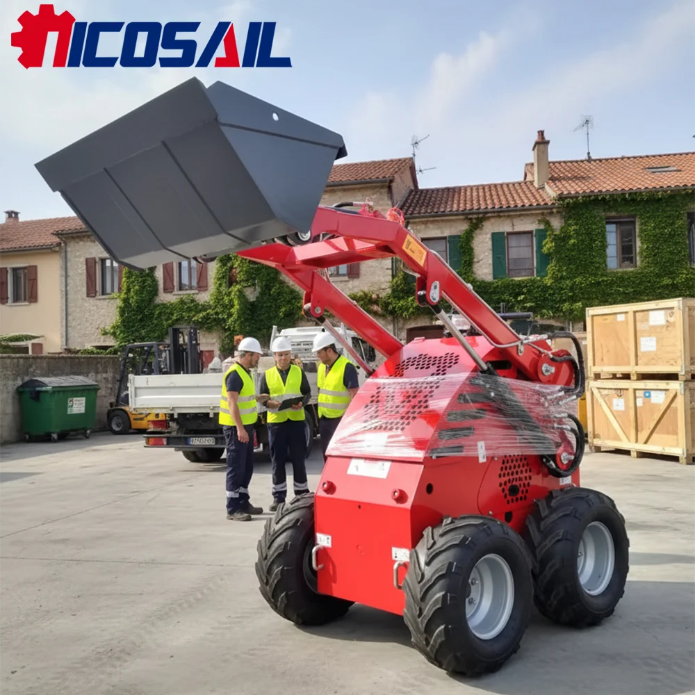 

380E Small Skid Loader Hydraulic Construction Machine for Farm Work CE Euro 5 Approved