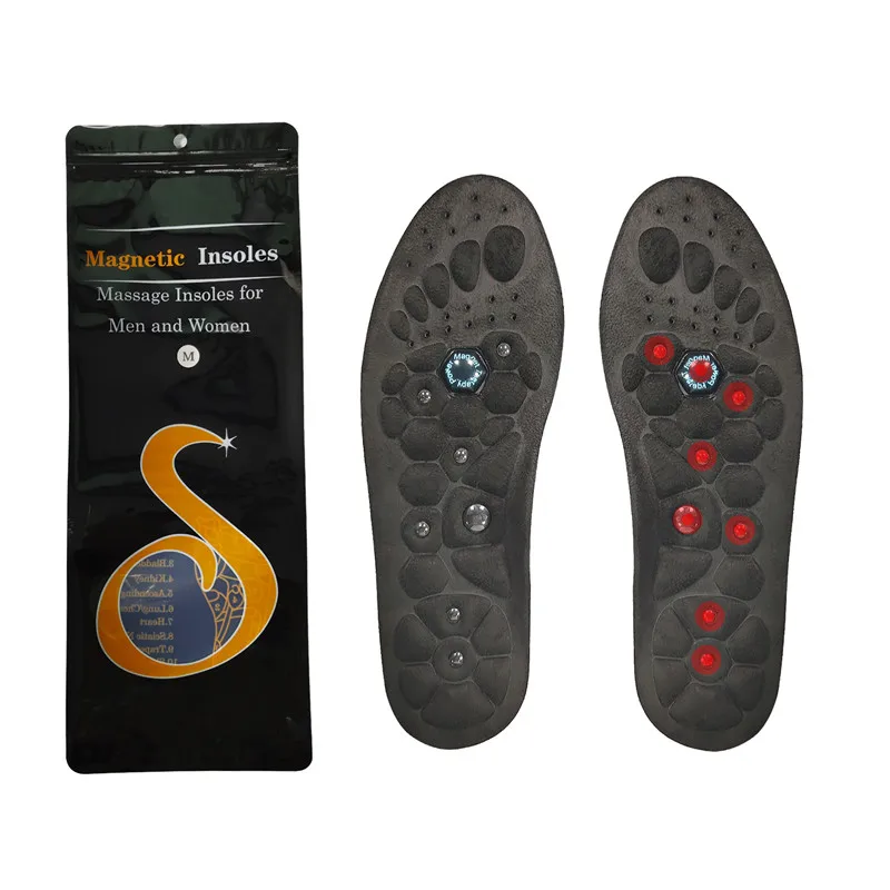 Transparent magnet Breathable Insoles For running Sport Cushioned Massage Insole Orthopedic Insoles Man Template Shoes Accessory