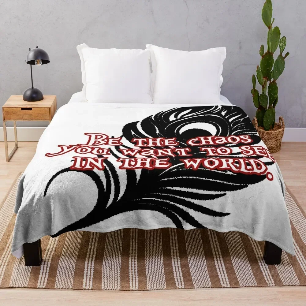 Mollymauk - Be the chaos you want to see in the world Throw Blanket Bed Comforter Blankets