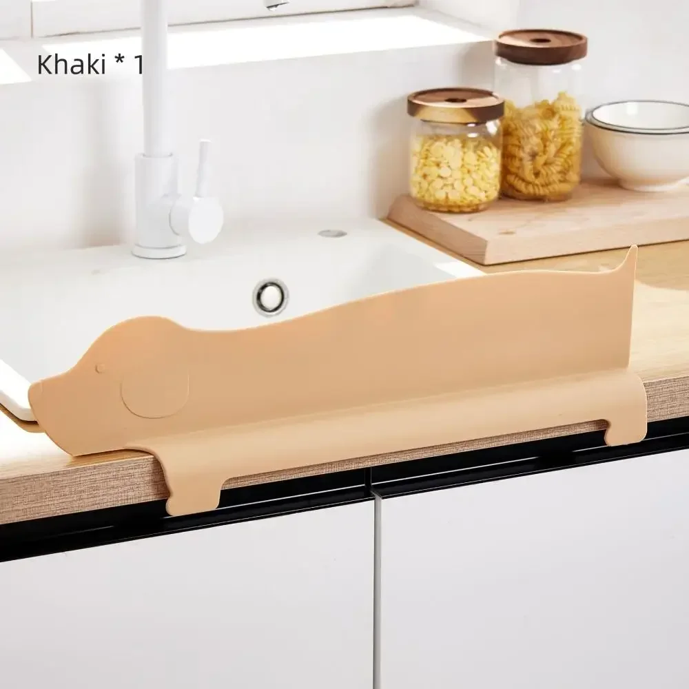 Kitchen Silicone Water Retaining Plate Household Sink Table Splash Proof Suction Disc Pool Water Proof Washing Dishes Barrier