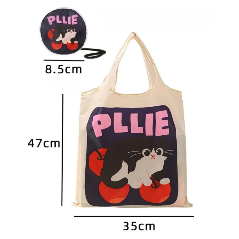 New Cartoon Animals Shopping Bag Lightweight Large Capacity Supermarket Bag Cute Foldable Eco-Friendly Bag Daily Use