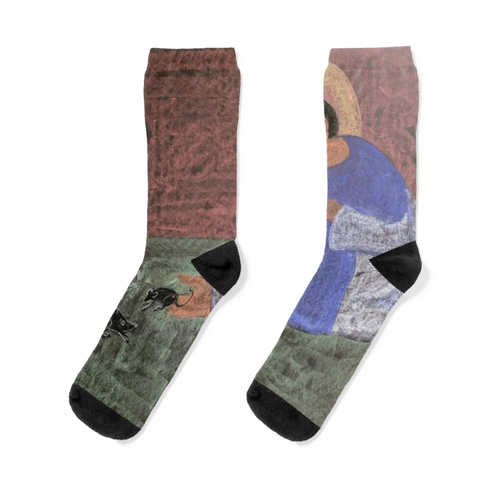 

St. Martin de Porres Socks gifts cute cotton New year's Socks For Women Men's