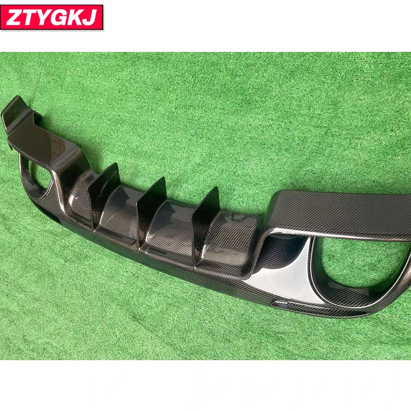 K Style High Quality Carbon Fiber Material Rear Bumper Lip Diffuser Guard For Volkswagen Scirocco R 2009-2014