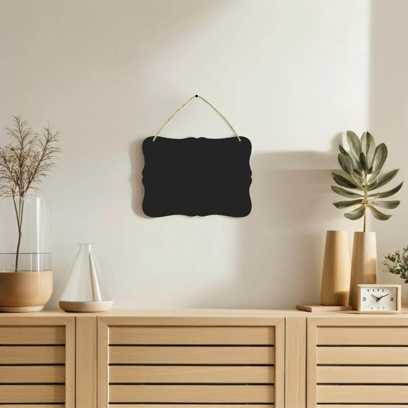 

5 Pcs Double Sided Menu Board Chalkboard for Restaurants Blackboard Writing Home Reminders Messages Wooden