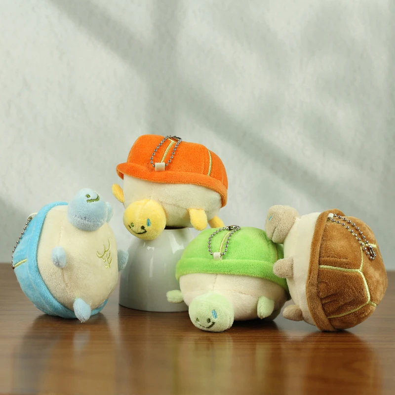 1PC Charm Cute Turtle Plush Keychain Cartoon Turtle Design Bag Hanging DIY Accessories Valentine's Day Fashion Gifts