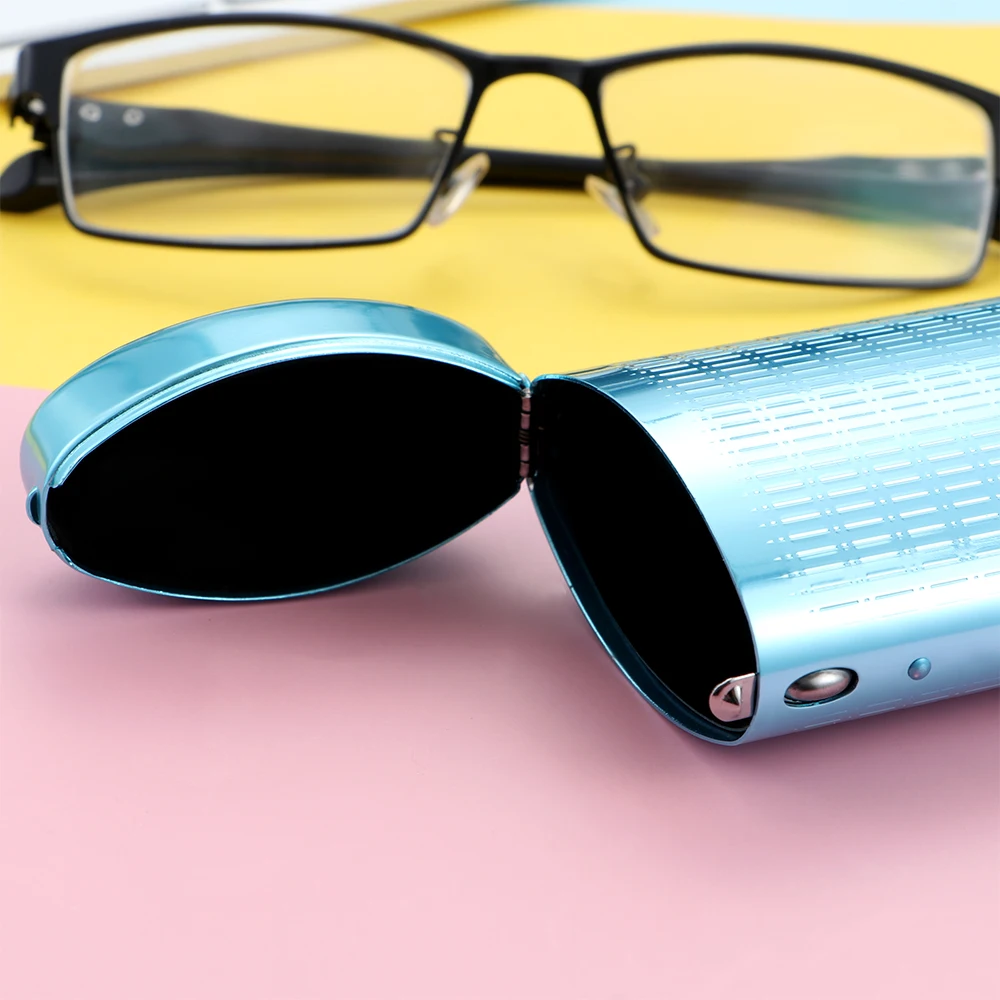 Metall Brille Box Brillen etui Hardcover Aluminium Brillen etui tragbare Brillen box Reise brillen Veranstalter – Detail 10