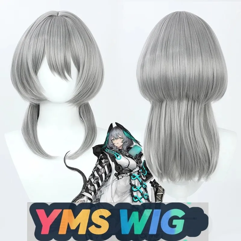 

[YMS WIG] 4-я годовщина завтрашнего ковчега Holhaya Cos парик серый имитация кожи головы длинные волосы хвост