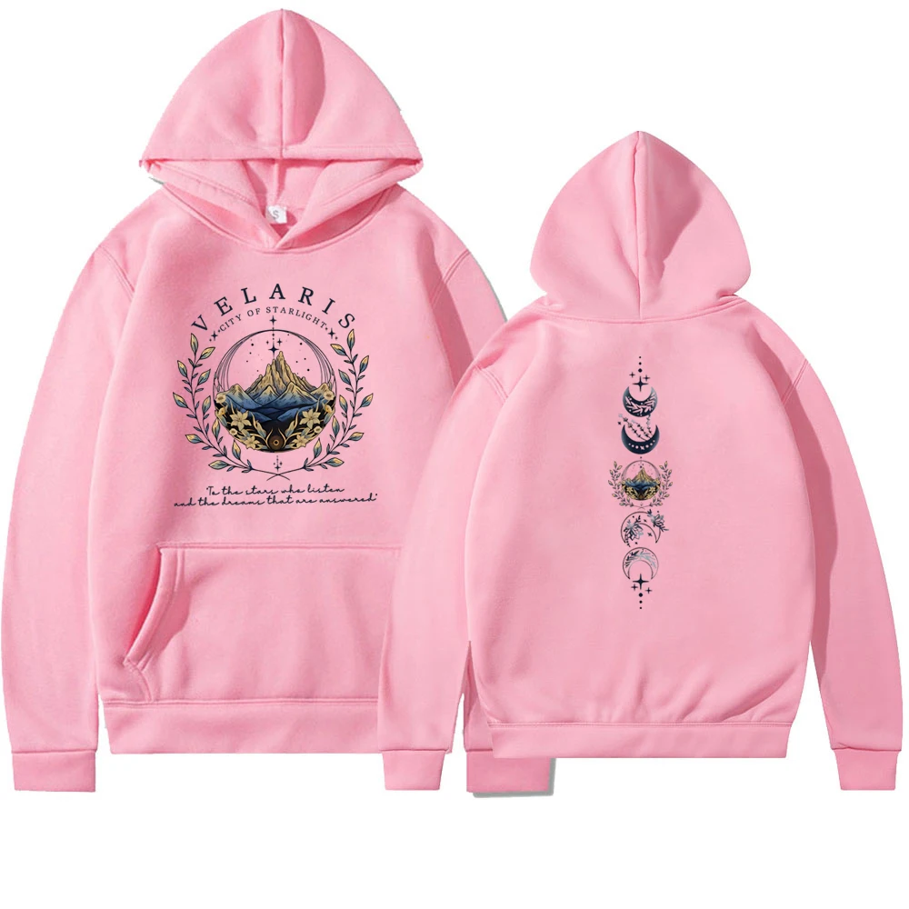 Unisex Velaris The City of Starlight Hoodie 2side Print Sarah J Maas ACOTAR SJM Sweater Throne of Glass Feyre Rhysand Hoodies