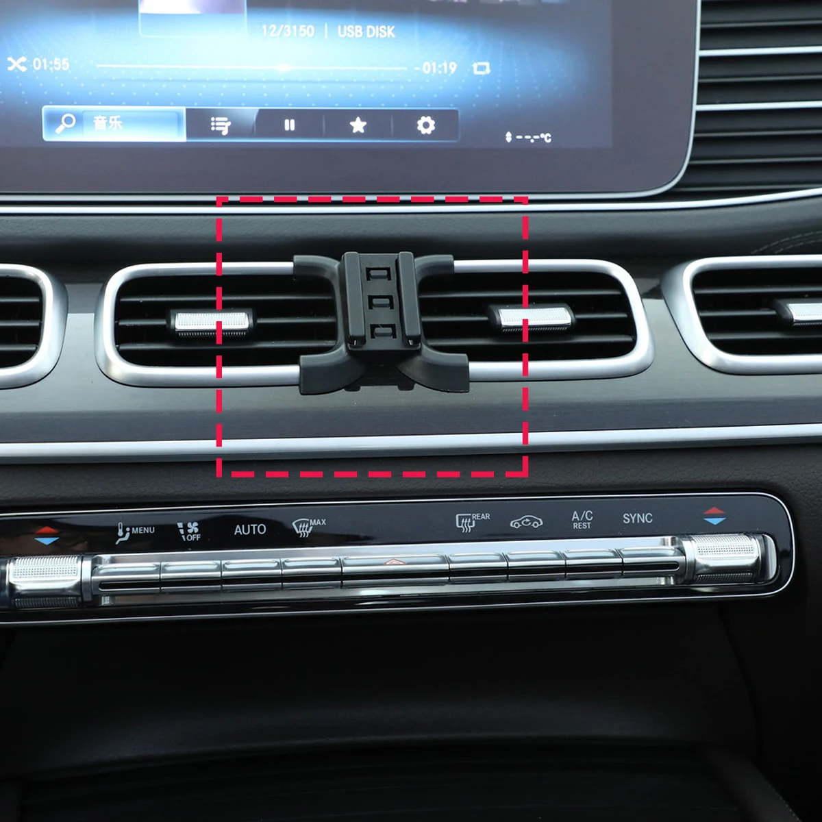 Car Phone Holder For Mercedes Benz GLE W167 2020 2021 2022-2024 Magnetic Wireless Charging Magsafe Car Phone Mount Accessories