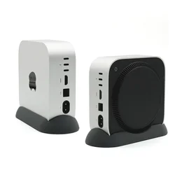 Silicone Vertical Stand for Mac Mini M4 /M4 Pro 2024 Holder Heat Dissipation Bracket Desk Cradle Organizer Accessories