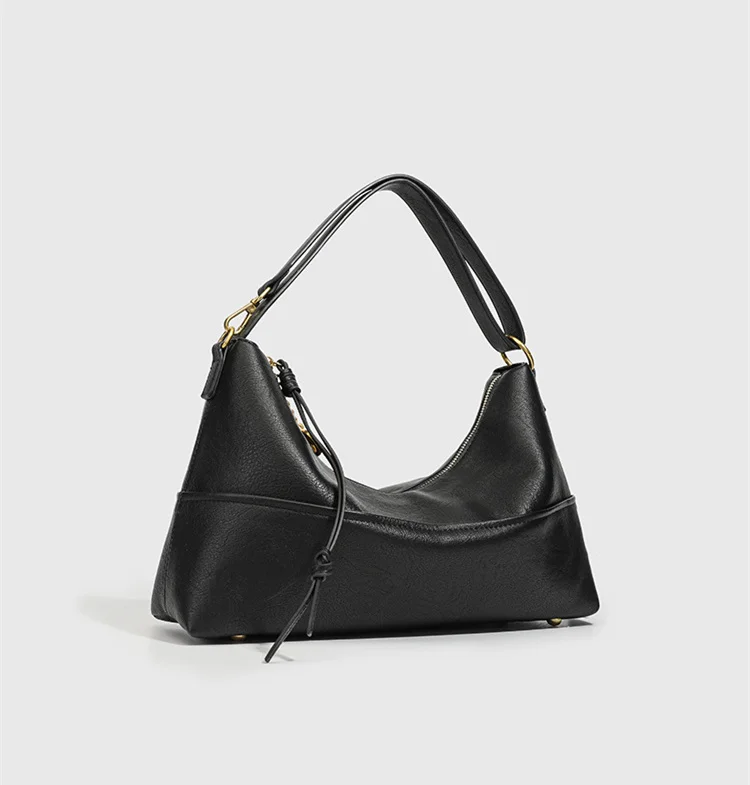 جيني آند ديف 2026 ربيع الموضة النسائية حقيبة يد بسيطة كتف واحد التنقل الإبط حقيبة سعة كبيرة حقيبة نسائية #2