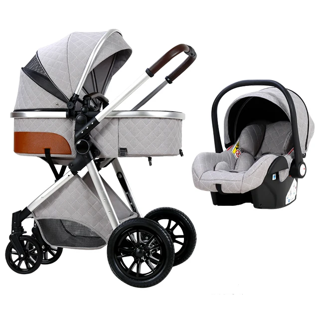 Stroller baby 4 in 1 Light weight High Landscape Baby Stroller Portable Baby Stroller for Newborn Infant Cradle