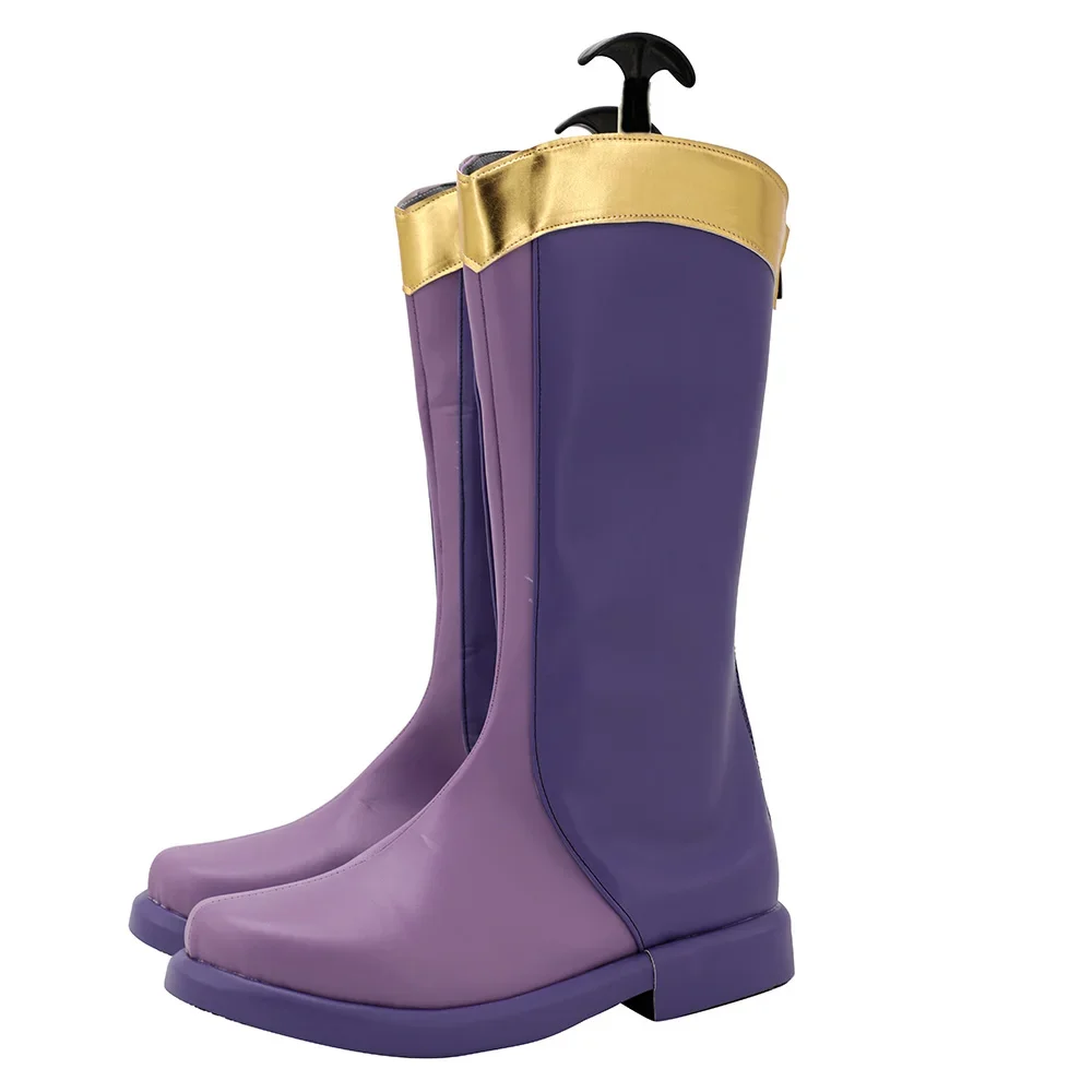 She-Ra Princesas do Poder King Micah Botas Cosplay Sapatos Roxos Personalizados Qualquer Tamanho