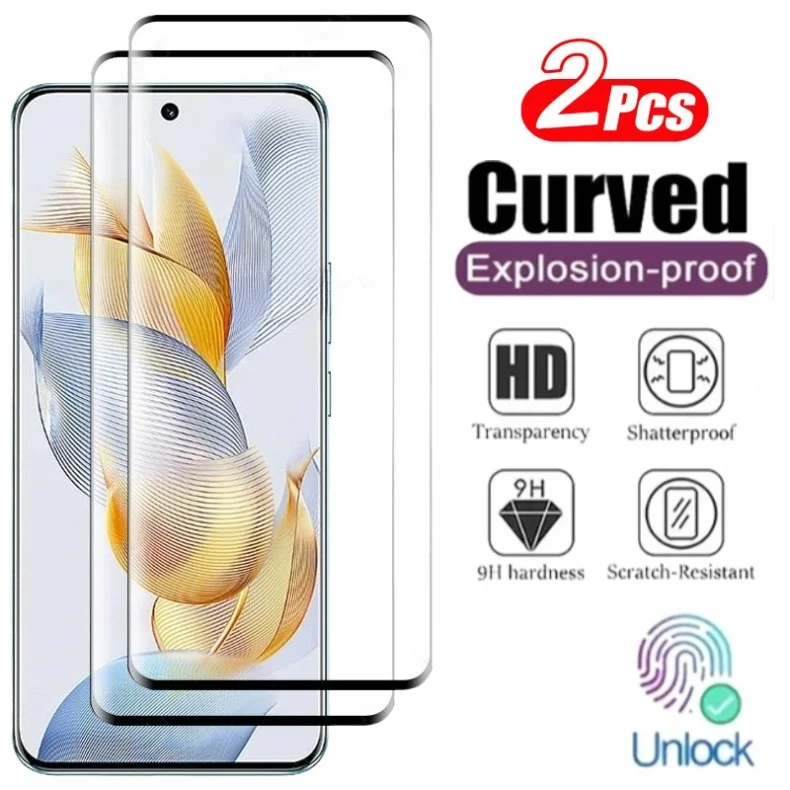 2Pcs Full Screen Cover Tempered Glass Protective for Honor Magic 3 4  5 6 Ultimate Lens Protector on Honor 3 4 5 6 Pro GLASS