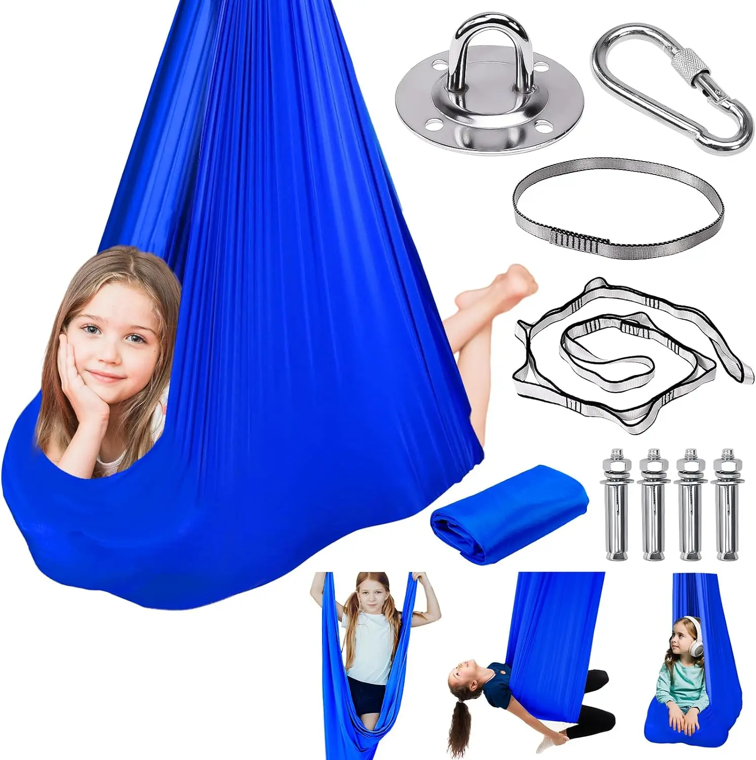 Sensory Swing for Kids with Special Needs (Hardware Included),Indoor Sensory Joy Swing for Kids,Cuddle Swing Sensory Swing for A