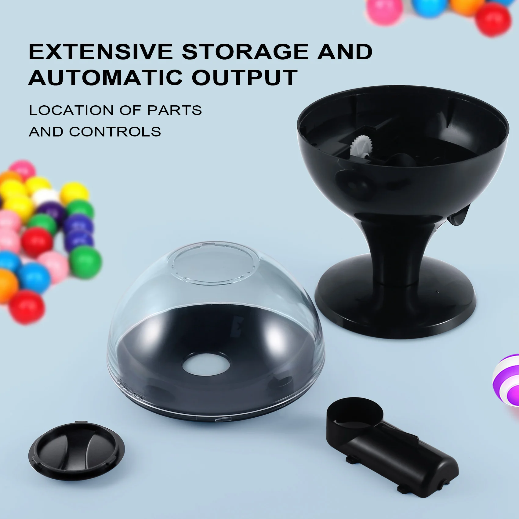 A24P Hochzeit Süßigkeiten Spender Automatische Sensor ABS Vintage Gumball Mini Kaugummi Süßigkeiten Maschine, Kinder Schönes Geschenk